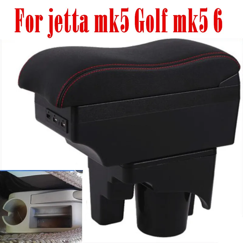 Для jetta mk5 Golf 6 подлокотник коробка центральный магазин содержание держатель