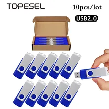 

TOPESEL 10 Pack 1GB 2GB 4GB 8GB 16GB 64GB 128GB USB Flash Drives Memory Stick USB 2.0 Thumb Drives