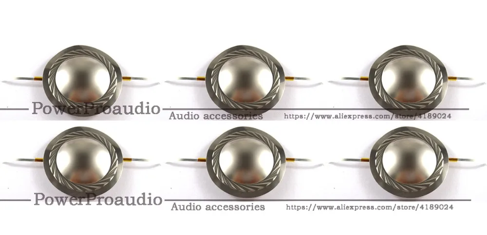 

6pcs /lot 37.5mm High quality Titanium alloy diaphragm 8 ohm Tweeters speaker voice coil