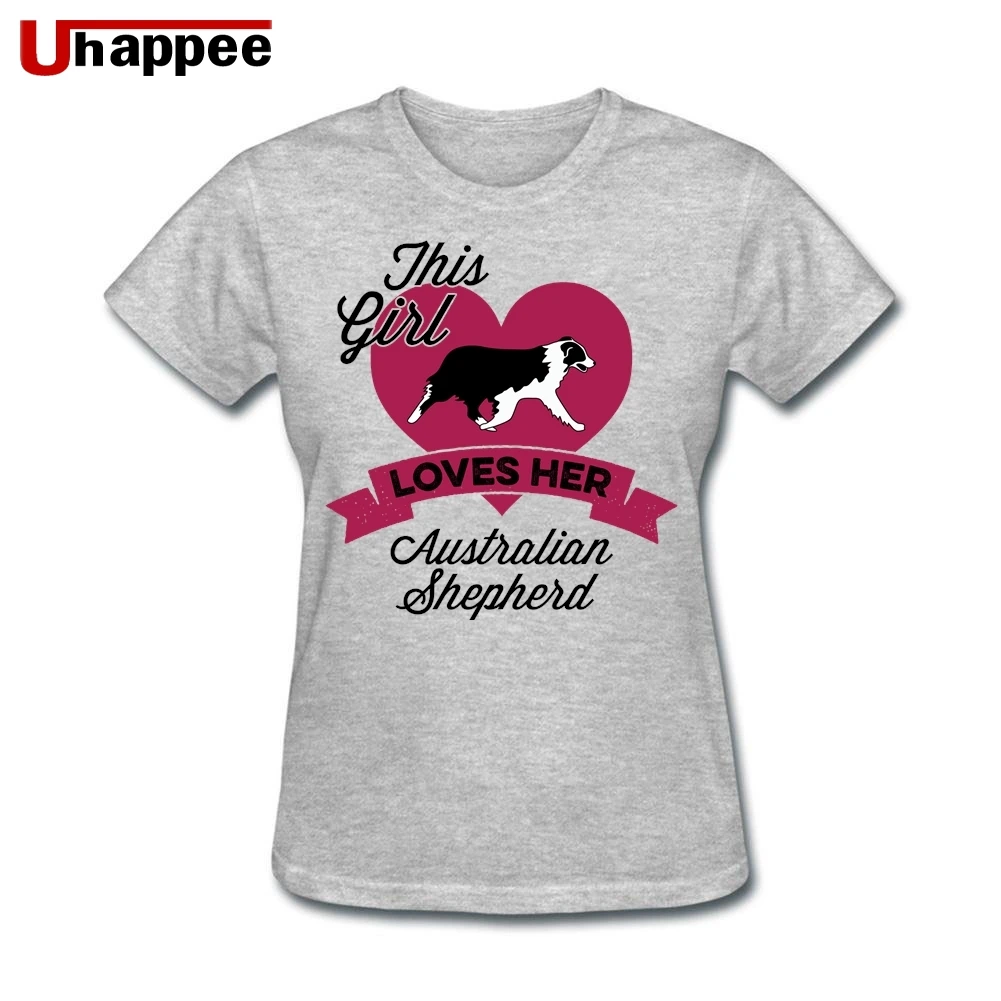 

This Girl Loves Her Australian Shepherd T-Shirts Women's Fashion Short Sleeve O-Neck Tee Womens Clothing Swag T Shirts Low Price