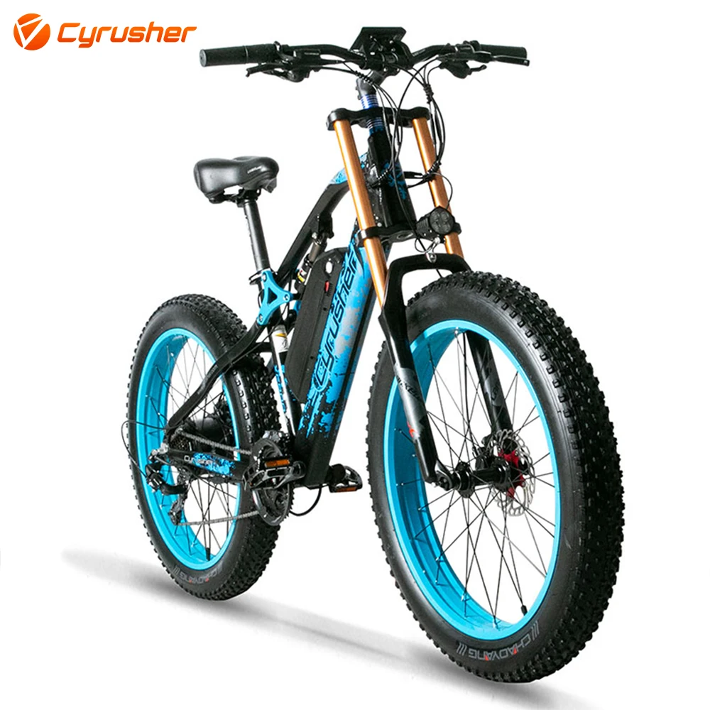 Electric font b Bike b font 750W 4 0 Fat Tire Beach Cruiser Electric Bicycle 48v17ah
