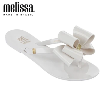

Melissa Harmonic Bow Original Brand Flip Flops 2020 Women Slippers Jelly Shoes Melissa Fashion Female Jelly Shoes Flip Flop