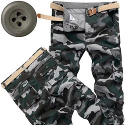 Men's High-Performance Tactical Cargo Pants - 30   52-57kg (118 Blue camouflage)
