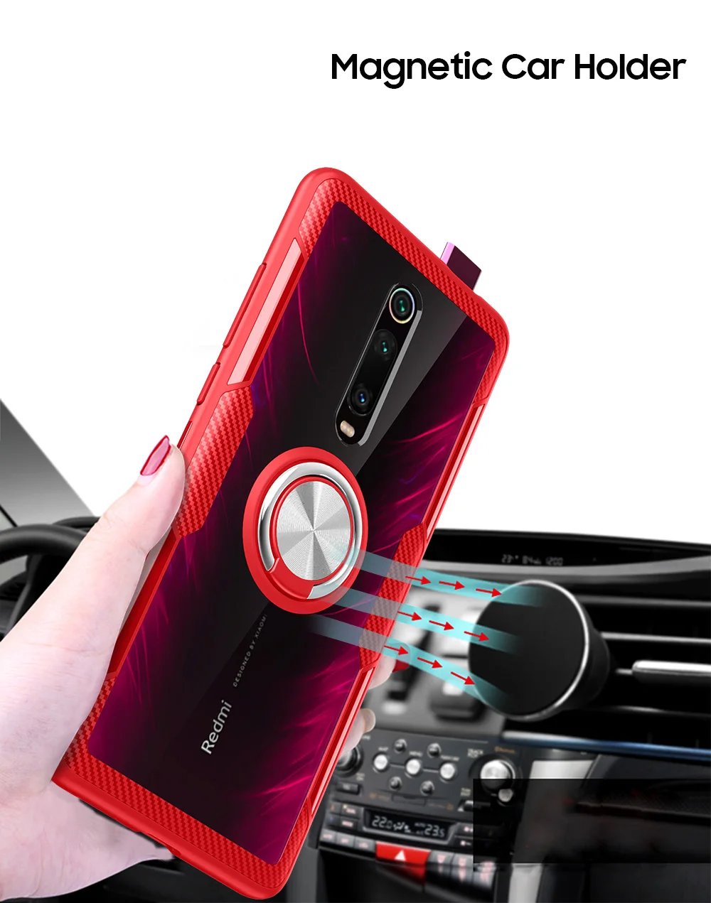 Чехол для Xiaomi mi 9T mi 9T для Red mi K20 Note 7 Pro Armor Case для Xiaomi mi 8 mi 8 Lite mi 9 9 SE Магнитный чехол для автомобильного держателя