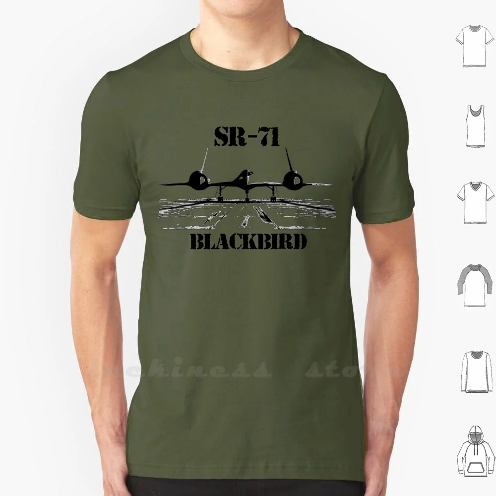 Sr-71 Maglietta Blackbird 100% Cotone Fai Da Te S-6Xl Sr71 Blackbird Black Hawk Stealth Us Air Force Battle Airplane