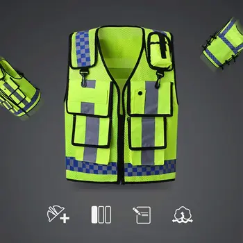 

Hot New Reflective Vest Workwear Provides High Visibility Day Night Running Cycle Warning Child Safety Vest