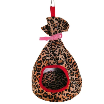 

Cute Canvas Round Bird Hammock Parrot Nest Bird House Sleeping Nest Pocket Nest Cotton Nest Pet Toy