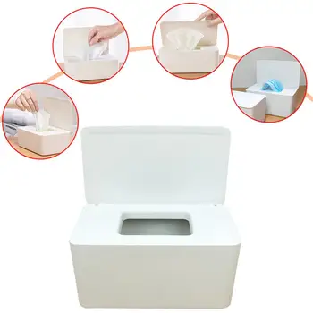

Diaper Wipes Dispenser Dustproof Baby Wipes Case Portable Tissues Dispenser Odorless Baby Wipe Holder Wipes Container with Lid