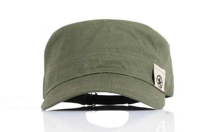 Fashion Unisex Flat Roof Hat Women Men Summer Spring Cadet Patrol Bush Hat Baseball Field Cotton Cap gorras