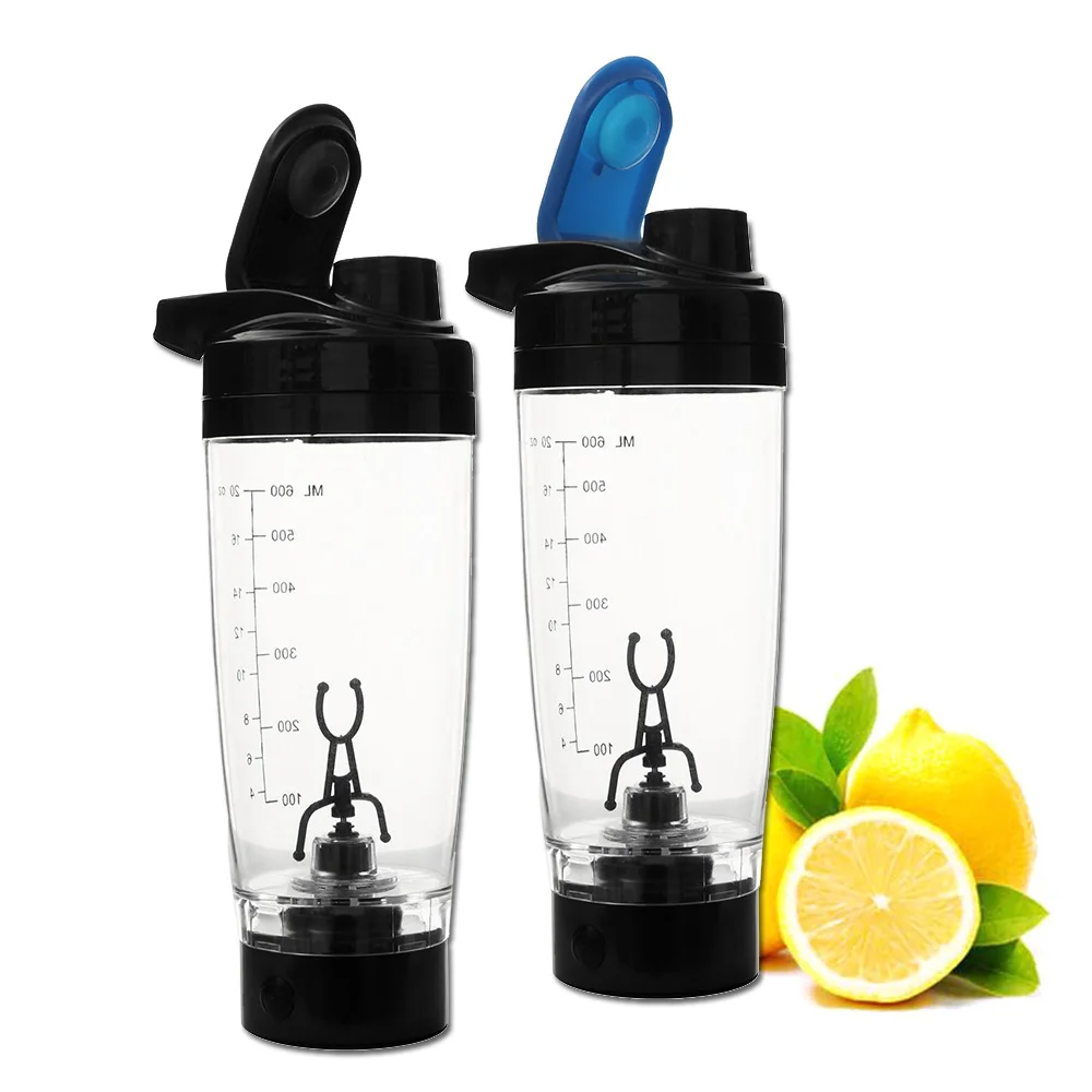 

600ml Electric Protein Powder Shake Cup Fitness Cup Blender Brewing Water Bottle Automatic Movement Mixer Cup Eco Friendly