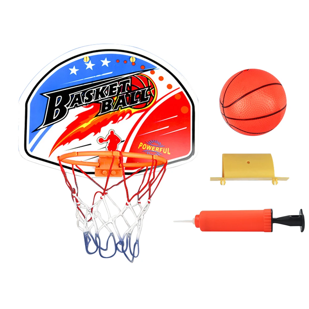 Canasta de baloncesto de plástico para niños, Mini canasta familiar, juego  de pared, 27x21cm - AliExpress