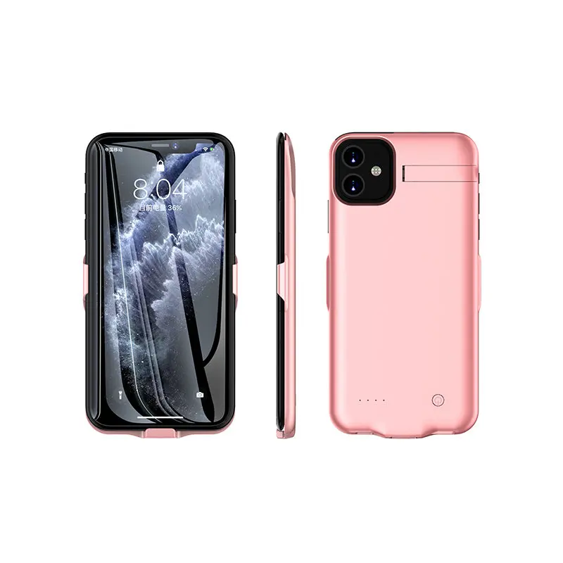 Ультратонкий чехол-накладка Мощность Батарея чехол для iphone 11 с стенты поддерживающих колесиков выполнены Батарея чехол для iphone 11 Pro Max Все включено» позволяет легко убирать за 11