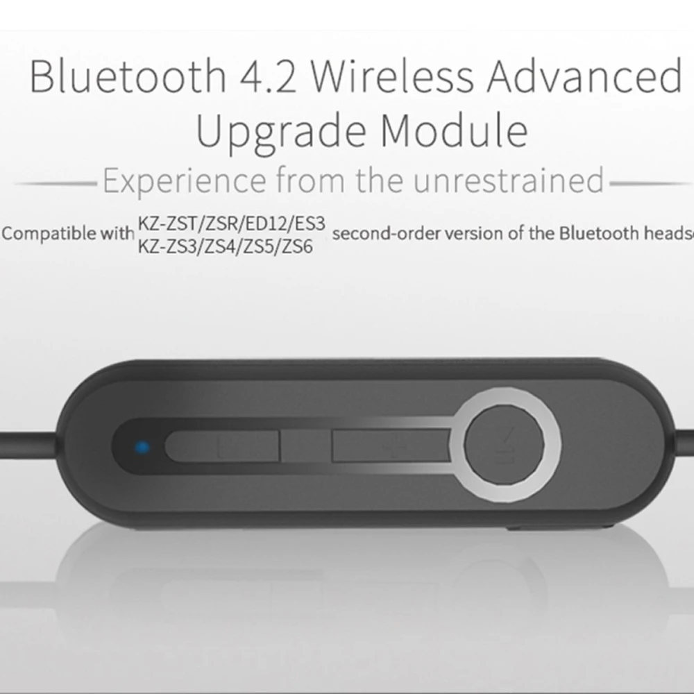 Wireless Upgrade Module Detachable Cord Applies GdBaMa Bluetooth 4 2 Original Headphone for ZST ZS3 ZS5 AS10 ZS6 ZS10 ZSA ES4 KZ
