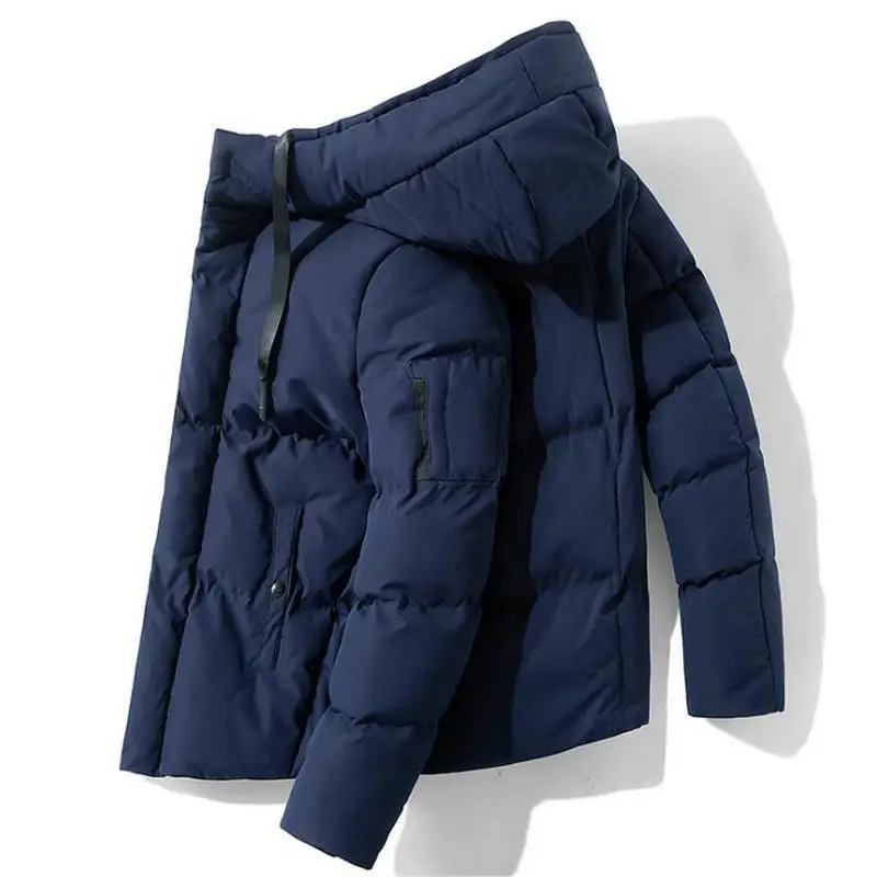 

Winter Parka Men's Solid Jacket 2020 New Arrival Thick Warm Coat Hooded Jacket Hip Hop Windproof Padded Coat Fashion Men