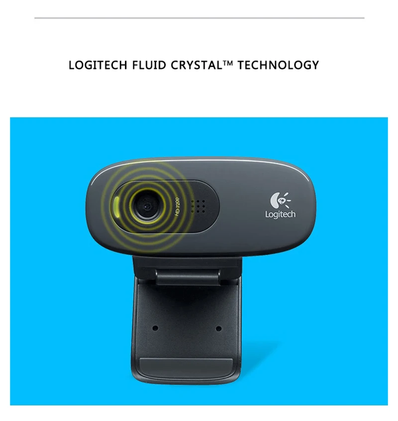 Веб-камера logitech C270 HD Vid 720P с микрофоном USB 2,0 для ПК Lapto видеовызова поддержка официального тестирования