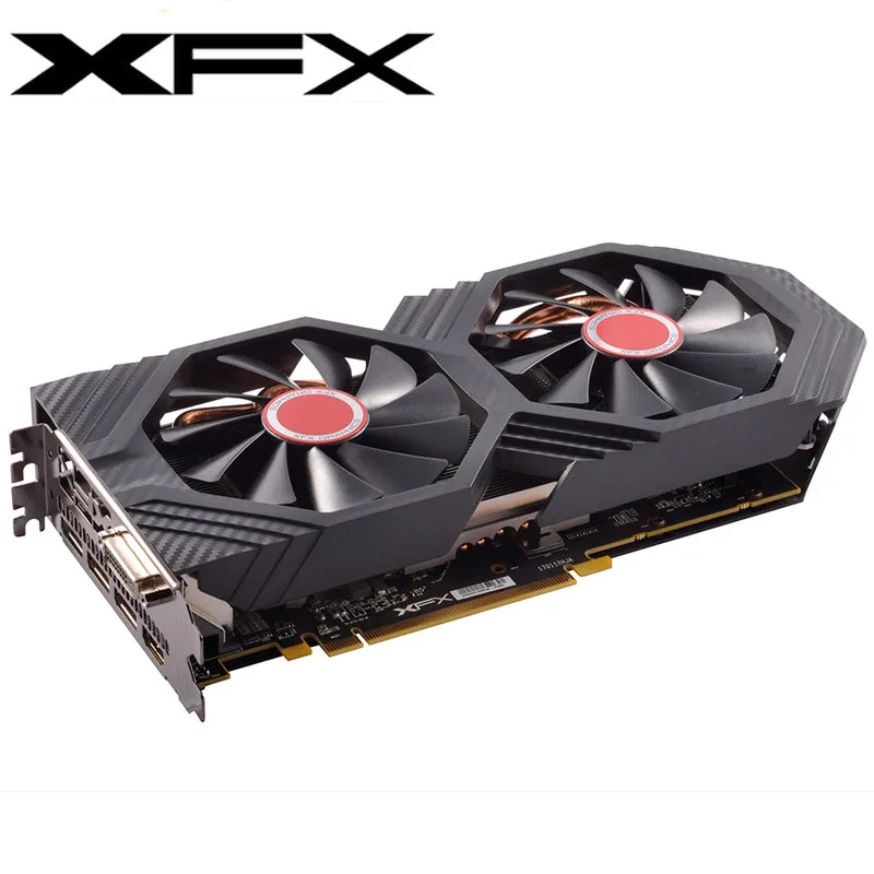 XFX видеокарта RX 580 4 Гб 256Bit GDDR5 видеокарты для AMD 500 серии VGA карты RX580 используется
