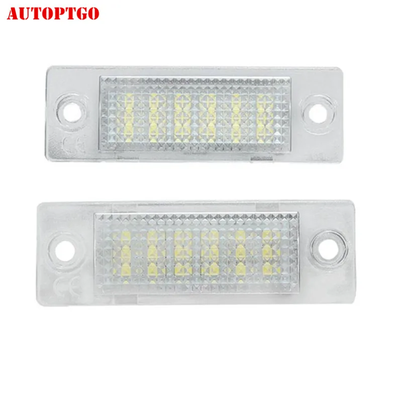 Автомобильный светодиодный светильник номерного знака для VW Caddy Mk3 04-13 Golf Mk5 05-09 Passat B5/B6 01-07 Touran Mk1 03-10 Transporter 03-13