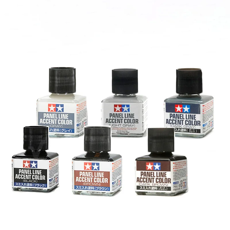 40ML Tamiya Panel Line Figure Accent Color for DIY Handcraft Resin Plastic Doll Car Military Model Kit Coloring model tools model building parts