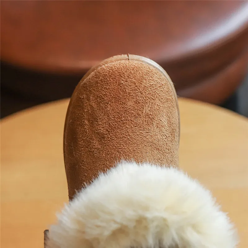 Fashion Children Casual Shoes Thicken Baby Boys Girls Snow Boots Warm Kids Running Sport Shoes Kids Cotton Sneakers SZ164