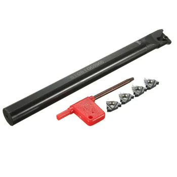 

SNR0016Q16 16x180mm Lathe Turning Tool Holder With 4pcs 16IR AG60 Inserts Boring bar Internal Threading Cutting Tool