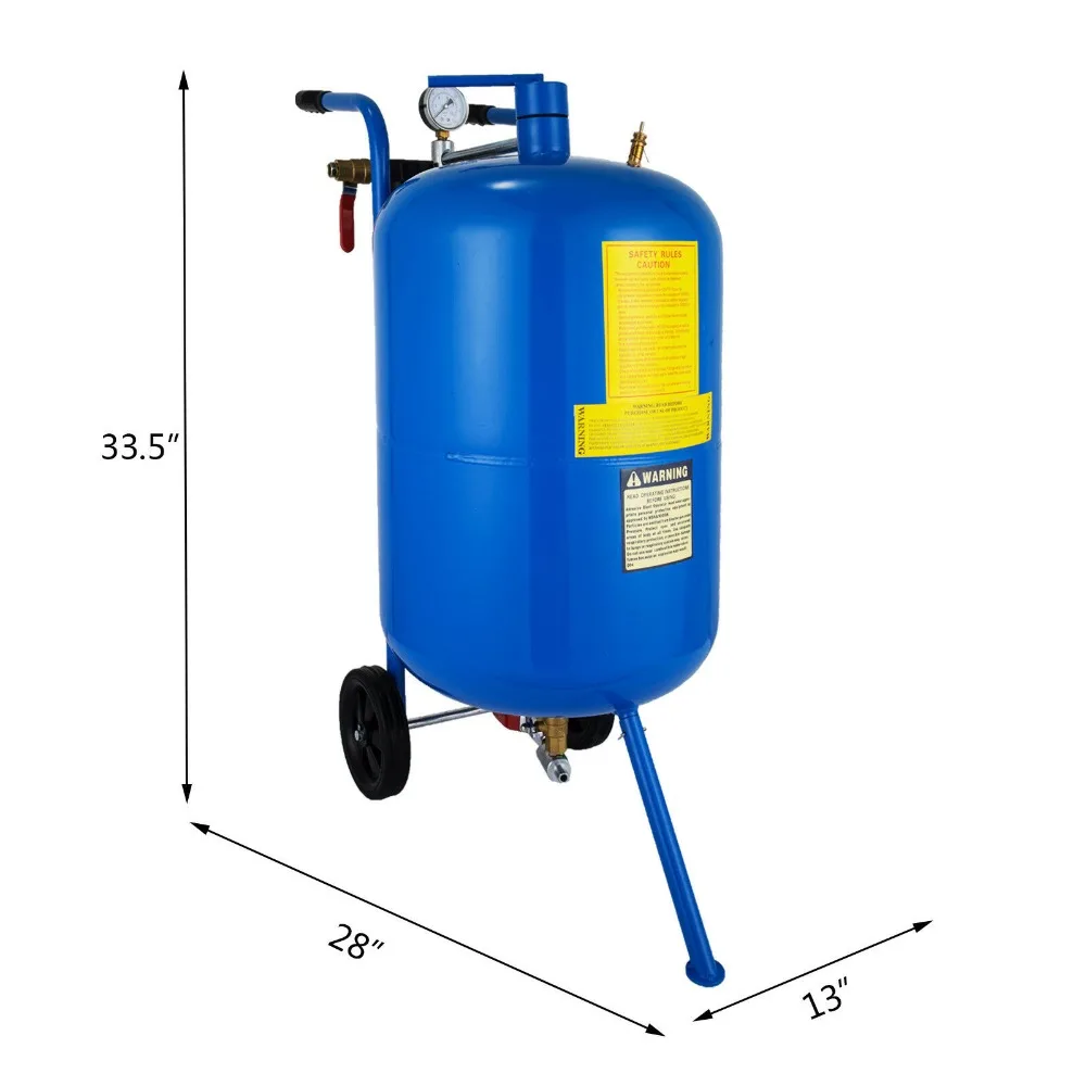 20 галлонов/75L Пескоструйный Аппарат бисера горшок Пескоструйный Аппарат дробеструйной шоковой заморозки для пескоструйного аппарата