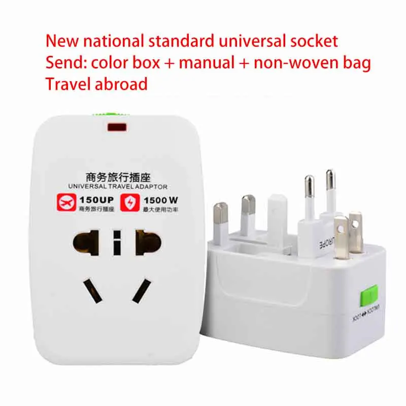 Universal Kr american european AU EU To US UK Power plug adapter USA Israel Brazil Travel Adapter plug converter japan Korea