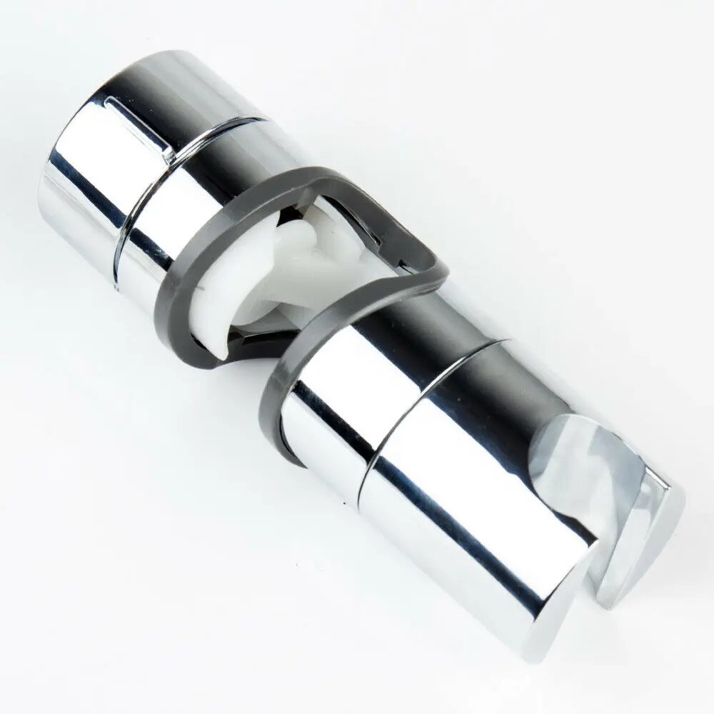 

ABS Chrome Shower Rail Head Slider Holder Base Bracket Slide Clamp Adjustable