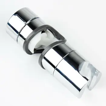 

ABS Chrome Shower Rail Head Slider Holder Base Bracket Slide Clamp Adjustable