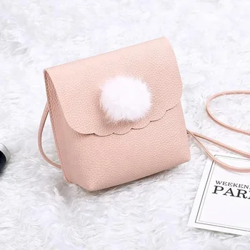

purses and handbags Shoulder Bag Small Side Purse 2018 Mini Clutch with fuzzy ball designer famous brand women