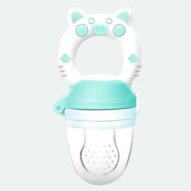 blue M size Новинка Timpupa, Детские мешки для укусов фруктов, безопасная для укуса, соска для фруктов, соска для овощей, детское питание - Цвет: blue M size