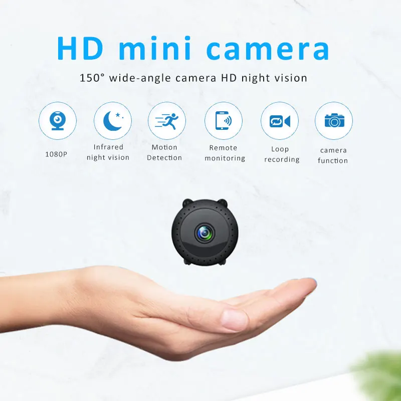 Мини-камера видеокамера HD 1080P микро DVR видеокамера широкоугольный 150 ° Мини Инфракрасный монитор ночного видения Скрытая маленькая камера