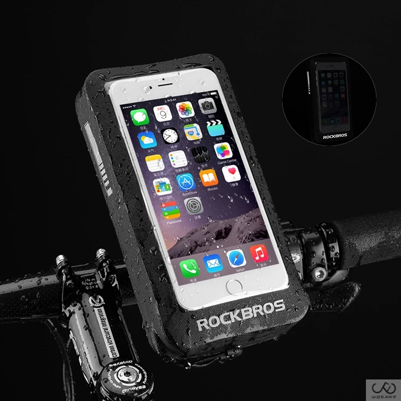 ROCKBROS MTB дорожный велосипед сумка " Водонепроницаемый светоотражающий Мотоцикл Велосипед сенсорный экран зеркало заднего вида вращающийся цикл сумка
