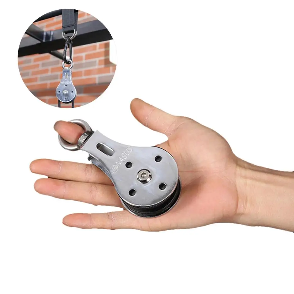 

1PC High Quality Bearing Lifting Pulley Hanging Wheel Silent Hanging Wheel Fitness Wheel Mute Silent Wheel Lifting pulley
