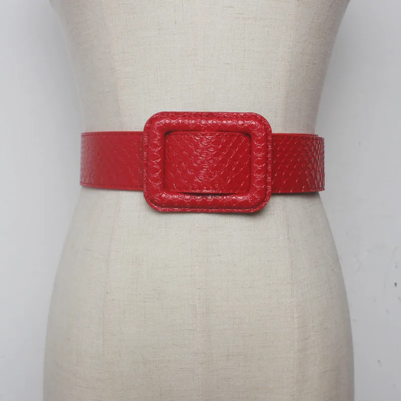 High Quality Female Pu Leather Snake Waist Belt Women Hot Designer Belts for Women's Dress Cinto Feminino ML122