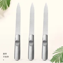 Напрямую от производителя продажи нержавеющей стали пилка для ногтей двухсторонний тусклый лак пилочка для ногтей Маникюрный Инструмент xiu jia dao весь