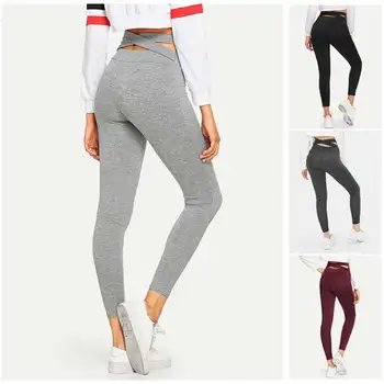

Leggings women's elastic leggings autumn and winter high waist elastic Korean casual pants jogging female pencil pants Slim thin