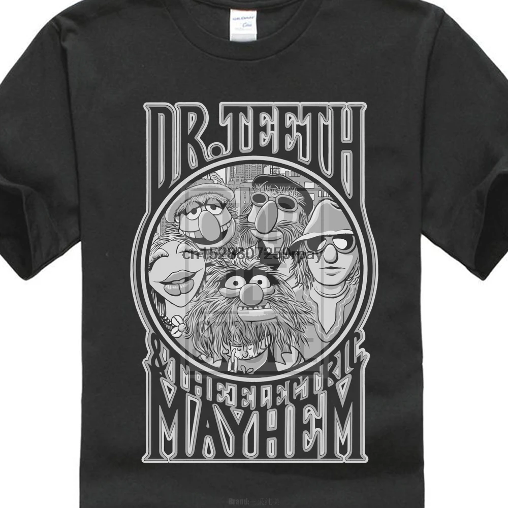 Dr Teeth электрическая футболка Mayhen забавная мапэтет шоу Группа Футболка