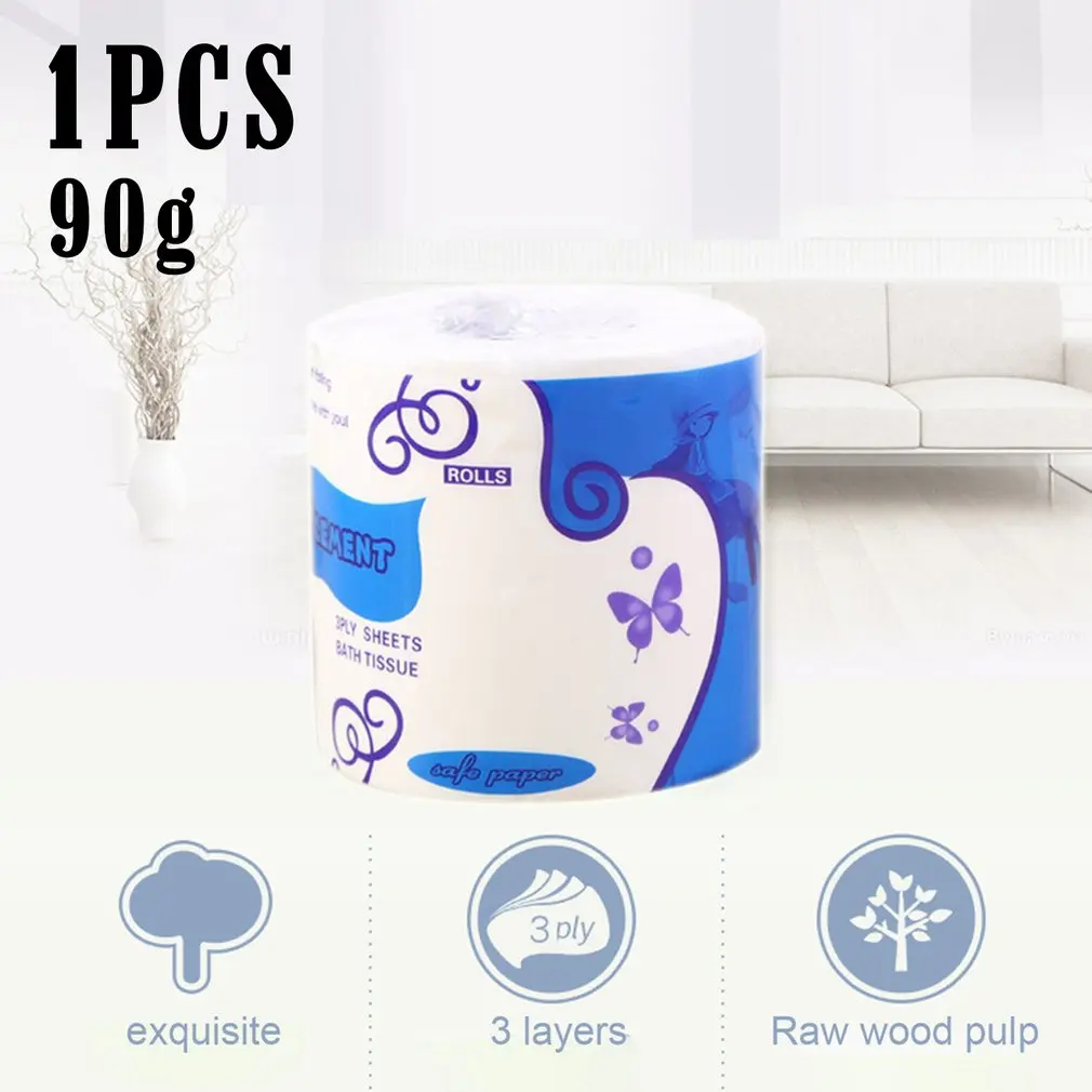 Рулоны для туалетной бумаги/стандартные 3-слойные банные салфетки ванной комнаты