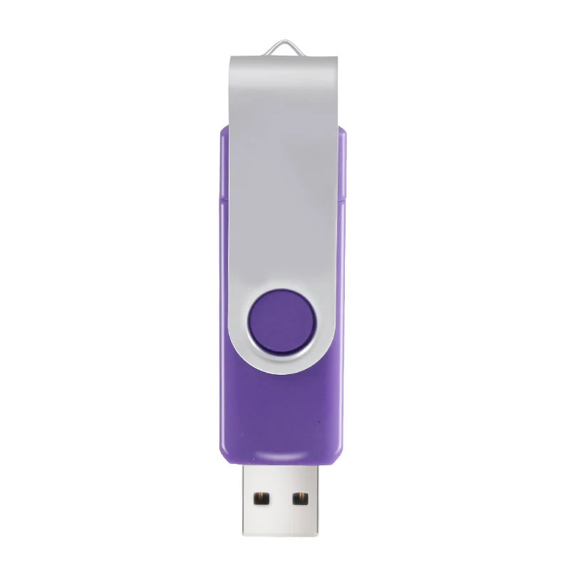 Смартфон USB флеш-накопитель OTG флеш-накопитель 128 Гб 64 ГБ 32 ГБ 16 ГБ Флешка 8 ГБ 4 ГБ металлическая otg флеш-накопитель usb флешка - Цвет: Фиолетовый