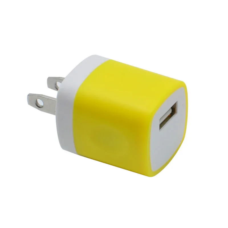 Colorful 5V 1A Mobile Phone Charger Charging Small Size for Iphone 8 Plus Samsung Galaxy S9+ Huawei Mate 20 X Usb Wall Charger