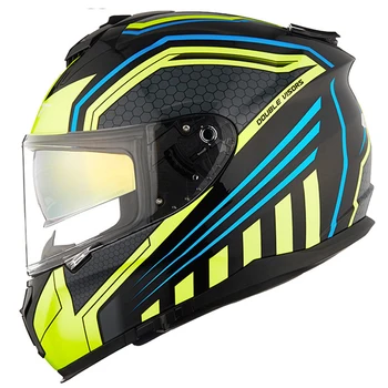 

GXT Motorcycle Helmet Full Face Moto Helmets Carbon Fiber Double Visor Racing Motocross Helmet Casco Helmet Moto Motorbike DOT