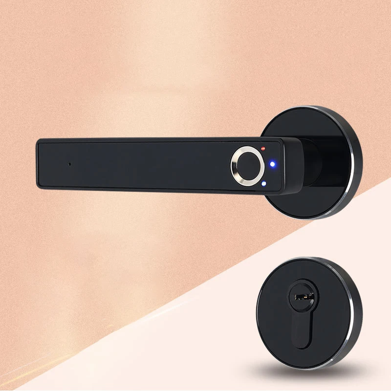 Домашняя Противоугонная электронная дверная Блокировка отпечатков пальцев умный биометрический разблокировка USB порт Ручка отпечатков пальцев интегрированный дизайн