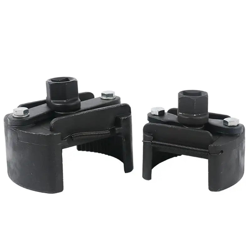 

2 Jaws Oil Filter Wrench Fuel Filter Remover 60mm-80mm Cast Steel Adjustable Removal Tool Two-claw Cast Steel Filter Wrenches