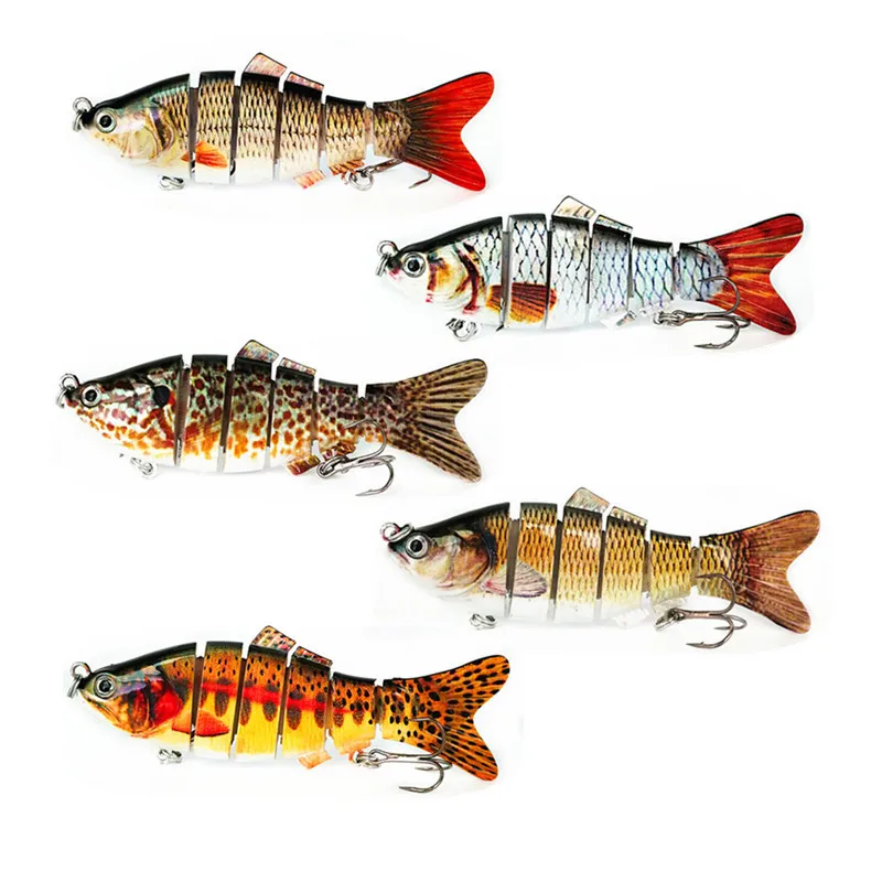 10 см Классическая наживка, многосекционная наживка, 19 г, пластиковая жесткая наживка, приманка для ловли рыбы