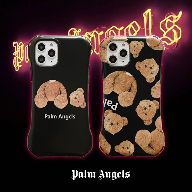 

Cute Cartoon anime Bear Couple Phone Cover Case For Iphone X 11 pro Xs Max Xr 10 8 7 6 6s Plus Luxury Soft silicone Coque Fundas