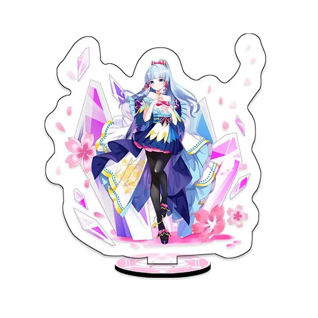 Anime Genshin Impact Stand Acrylic Figure Xiao Ganyu Hutao Kamisato Ayaka Beelzebul Model Plate Desk Decor Fans Collection Gifts 15