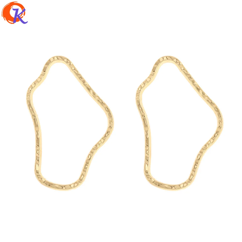 Cordial Design 100Pcs 22*35MM Jewelry Accessories/Earring Findings/Hand Made/Geometry Ring Shape/DIY Earrings Jewelry Making