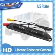 Calidad de EE. UU. La licencia de cámara de visión trasera de coche visión nocturna resistente al agua cámara de marcha atrás de respaldo de coche de luz infrarroja Cámara 19*2,5 cm