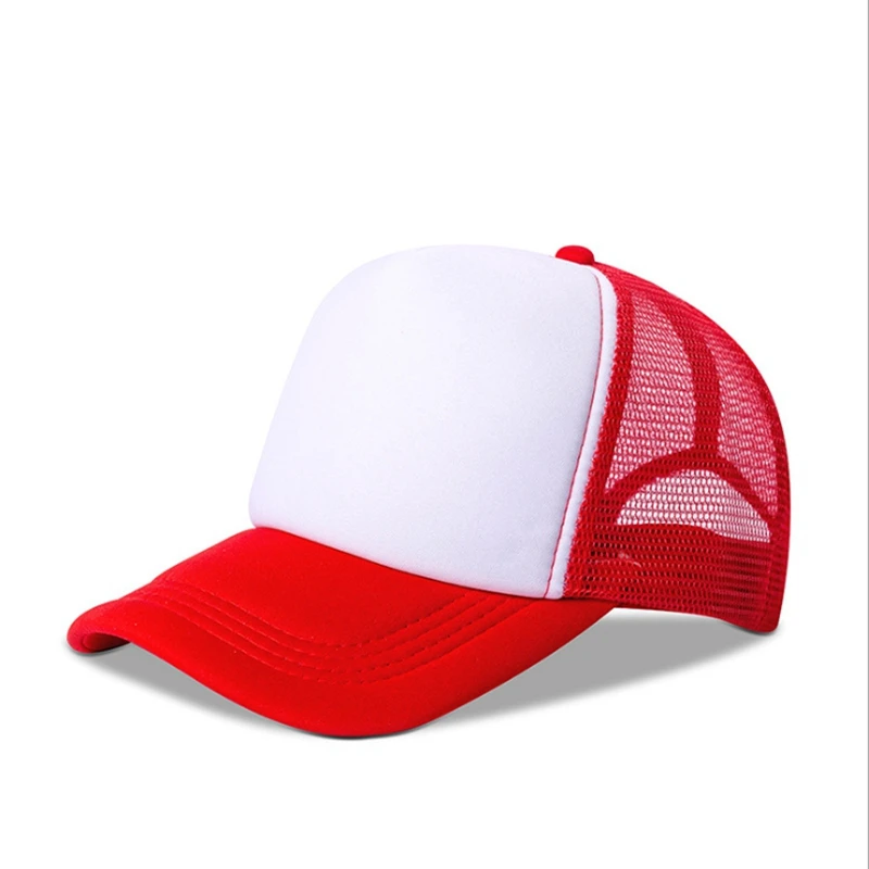  - WZCX Print Ad Logo Trucker Cap Adjustable Summer Trucker Cap Men Custom Logo Breathable Unisex Dad Hat Baseball Cap