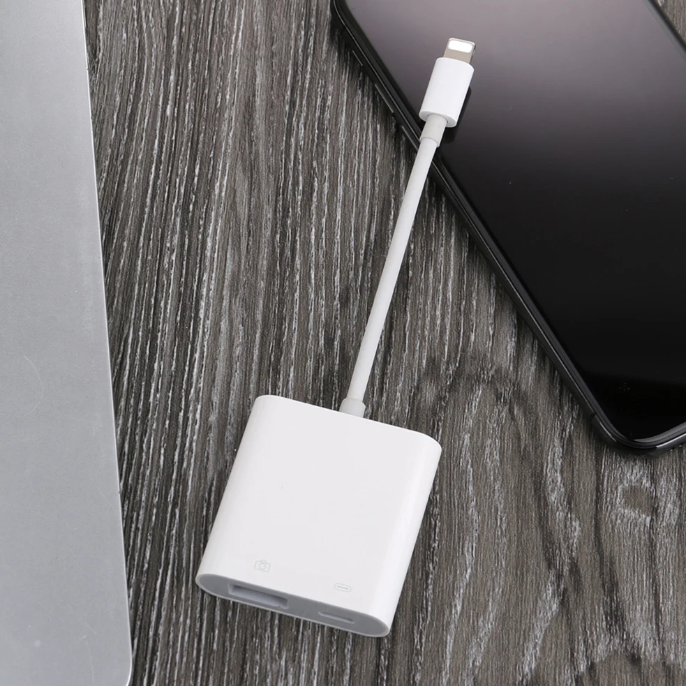 Адаптер OTG USB для камеры ios 13 соединитель MIDI клавиатуры Piano с зарядным
